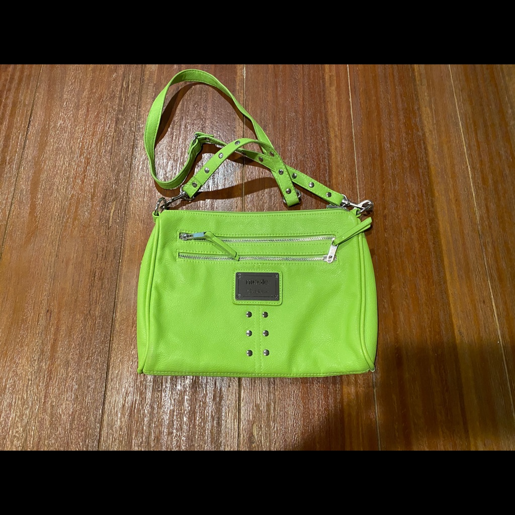 Nicole Miller Green Purse